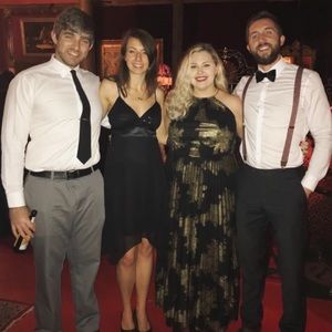 Black cocktail dress